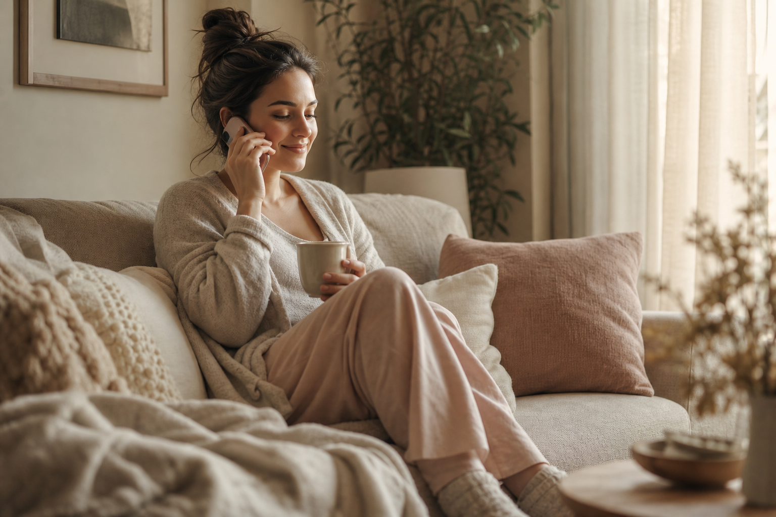Person receiving supportive claims guidance